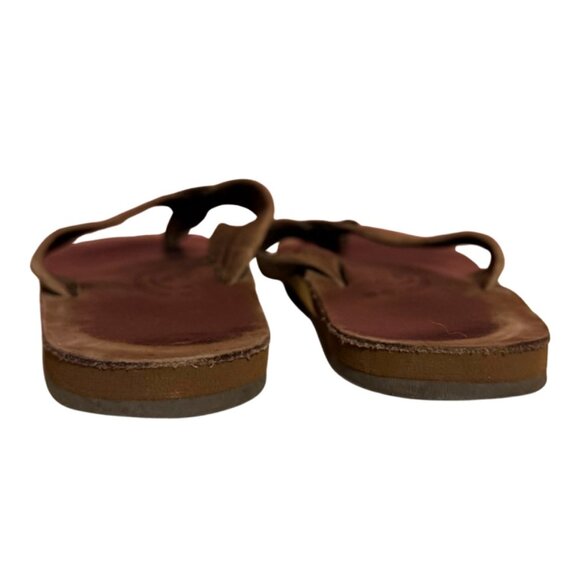 Rainbow Leather Luxury Thong Sandals Flip Flops Women's M Size 7.5/8.5 - Picture 5 of 6